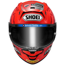 Laden Sie das Bild in den Galerie-Viewer, Shoei X-Fifteen Marc Marquez 9 Moto GP Replica Full Face Helmet img front 1
