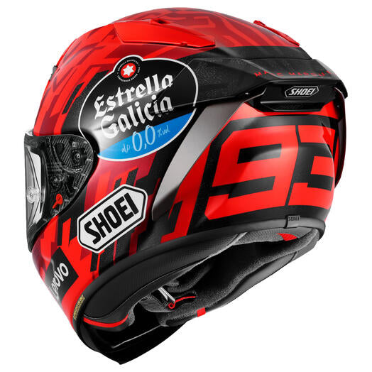 Shoei X-Fifteen Marc Marquez 9 Moto GP Replica Full Face Helmet img back