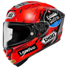 Laden Sie das Bild in den Galerie-Viewer, Shoei X-Fifteen Marc Marquez 9 Moto GP Replica Full Face Helmet img