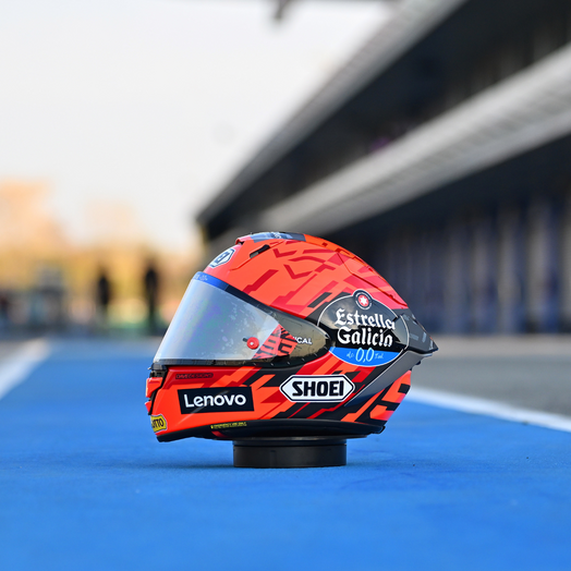 Shoei X-Fifteen Marc Marquez 9 Moto GP Replica Full Face Helmet img track