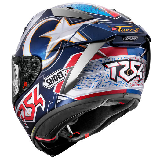 Shoei X-Fifteen Toprak Razgatlioglu 54 World SBK Replica Full Face Helmet img back