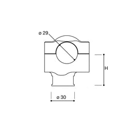 Rizoma Handlebar Risers for Motorcycles (1-1/8