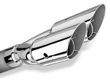 Cargar imagen en el visor de la galería, Borla Universal Polished Tip Dual Round Angle-Cut Intercooled (inlet 2 1/2in. Outlet 3in)