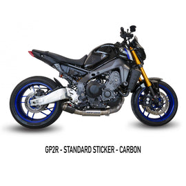 Austin Racing GP3 Belly Exit De-Cat Race Exhaust Systems with GP2 slip on for 2021+ Yamaha MT-09, FZ-09 img