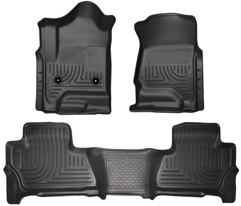 Husky Liners 2015 Chevy/GMC Suburban/Yukon XL WeatherBeater Combo Black Front&2nd Seat Floor Liners - 2to4wheels