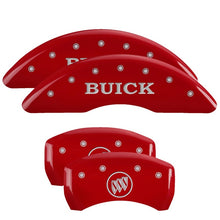 Charger l&#39;image dans la galerie, MGP 4 Caliper Covers Engraved Front Buick Rear Red Finish Silver Char 2019 Buick Enclave