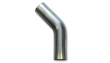 Charger l&#39;image dans la galerie, Vibrant 1.75in O.D. T304 SS 45 deg Mandrel Bend 6in x 6in leg lengths (1.75in Centerline Radius)