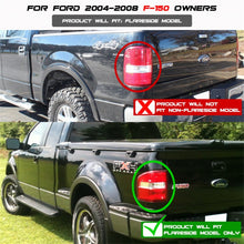 Carica l&#39;immagine nel visualizzatore di Gallery, Spyder Ford F150 Flareside 04-08 Euro Style Tail Lights Black ALT-YD-FF15004FS-BK