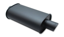 गैलरी व्यूवर में इमेज लोड करें, Vibrant StreetPower FLAT BLACK Oval Muffler with Single 3.5in Outlet - 3.5in inlet I.D.