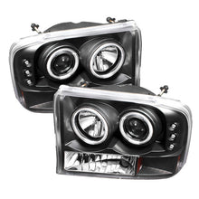 Carica l&#39;immagine nel visualizzatore di Gallery, Spyder Ford F250 Super Duty 99-04 Projector Version 2 CCFL Halo LED Blk PRO-YD-FF25099-1P-G2-CCFL-BK