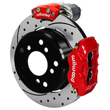 गैलरी व्यूवर में इमेज लोड करें, Wilwood Forged Dynalite Rear Electronic Parking Brake Kit - Red Powder Coat Caliper - D/S Rotor