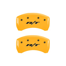 Charger l&#39;image dans la galerie, MGP 4 Caliper Covers Engraved Front &amp; Rear RT1-Truck Yellow finish black ch