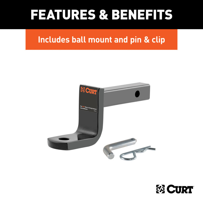 Curt 17-19 Kia Sportage Class 2 Trailer Hitch w/1-1/4in Ball Mount