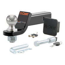 Carica l&#39;immagine nel visualizzatore di Gallery, Curt Towing Starter Kit w/2in Ball (2in Shank 7500lbs 2in Drop)