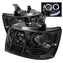 Charger l&#39;image dans la galerie, Spyder Chevy Suburban 1500 07-14 Projector Headlights LED Halo LED Smke PRO-YD-CSUB07-HL-SM