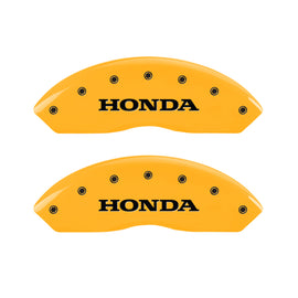 MGP 4 Caliper Covers Engraved Front Honda Rear H Logo Yellow Finish Black Char 2004 Honda Pilot