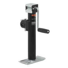 Carica l&#39;immagine nel visualizzatore di Gallery, Curt Pipe-Mount Swivel Jack w/Side Handle (2000lbs 10in Travel)