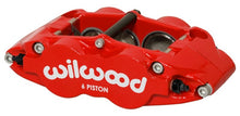 Laden Sie das Bild in den Galerie-Viewer, Wilwood Caliper Forged Narrow Superlite R/H FNSL6R-DS Dust Seal 1.62/1.12 1.10in Rotor Width - Red