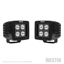 गैलरी व्यूवर में इमेज लोड करें, Westin HyperQ LED Auxiliary Lights 3in x 3in cube 20w Flood - Black
