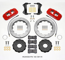 Cargar imagen en el visor de la galería, Wilwood AERO6 Front Hat Kit 15.00 Red 2014-up Corvette C7 w/Lines