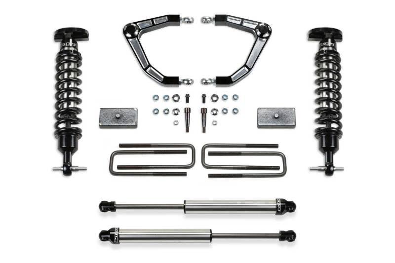 Fabtech 2019 GM C/K1500 3in Alum. UCA System w/Bearing Rod Ends w/DL 2.5 Coils & DL 2.25 Shocks