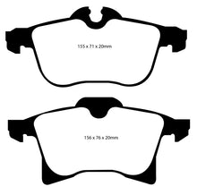 Carica l&#39;immagine nel visualizzatore di Gallery, EBC 08-09 Saturn Astra 1.8 Yellowstuff Front Brake Pads