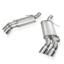 Carica l'immagine nel visualizzatore di Gallery, Stainless Works 2016+ Chevy Camaro SS 3in Legend Factory Connect Axle Back w/Valve &amp; 4in Quad Tips