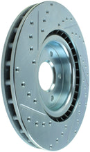 Laden Sie das Bild in den Galerie-Viewer, StopTech Select Sport Nissan Slotted and Drilled Left Front Rotor