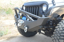Load image into Gallery viewer, DV8 Offroad 07-18 Jeep Wrangler JK/JL FS-12 Mid Length Steel Front Bumper w/ Fog Lights
