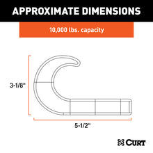Carica l&#39;immagine nel visualizzatore di Gallery, Curt Tow Hook (10000lbs Black)