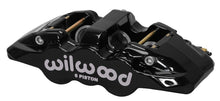 गैलरी व्यूवर में इमेज लोड करें, Wilwood Caliper-Aero6-R/H - Black 1.62/1.12/1.12in Pistons 1.25in Disc