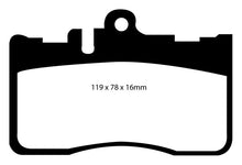 गैलरी व्यूवर में इमेज लोड करें, EBC 01-06 Lexus LS430 4.3 Redstuff Front Brake Pads