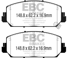 Cargar imagen en el visor de la galería, EBC 16+ Acura ILX 2.4 Yellowstuff Front Brake Pads