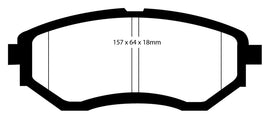 EBC 15+ Subaru Legacy 2.5 Bluestuff Front Brake Pads
