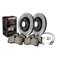Cargar imagen en el visor de la galería, StopTech 06-12 VW GTI / 05-07 Jetta / 07-13 EOS Slotted Front Sport Brake Kit