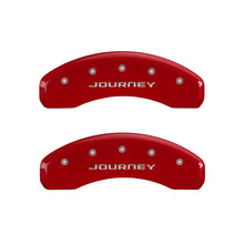 Cargar imagen en el visor de la galería, MGP 4 Caliper Covers Engraved Front &amp; Rear With out stripes/Journey Yellow finish black ch