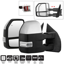 Charger l&#39;image dans la galerie, xTune 15-17 Ford F-150 Heated LED Telescoping Pwr Mirrors - Clr (Pair) (MIR-FF15015S-G4-PWH-CL-SET)