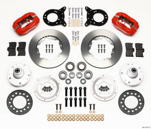 गैलरी व्यूवर में इमेज लोड करें, Wilwood Forged Dynalite Front Kit 11.00in Red 1965-1969 Mustang Disc &amp; Drum Spindle