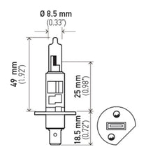 Charger l&#39;image dans la galerie, Hella Bulb H1 12V 55W P145S T25 +50 (2)