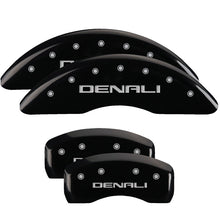 Carica l&#39;immagine nel visualizzatore di Gallery, MGP 4 Caliper Covers Engraved Front &amp; Rear Denali Black finish silver ch