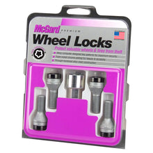 Laden Sie das Bild in den Galerie-Viewer, McGard Wheel Lock Bolt Set - 4pk. (Cone Seat) M14X1.25 / 17mm Hex / 27.3mm Shank Length - Black