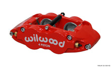 Carica l&#39;immagine nel visualizzatore di Gallery, Wilwood Caliper-Narrow Superlite 4R - Red 1.75/1.75in Pistons 1.25in Disc