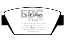 Carica l&#39;immagine nel visualizzatore di Gallery, EBC 93-94 Eagle Talon 1.8 Redstuff Rear Brake Pads