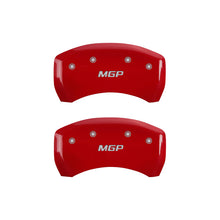 Charger l&#39;image dans la galerie, MGP 4 Caliper Covers Engraved Front &amp; Rear MGP Red Finish Silver Characters 2019 Cadillac XT5