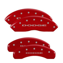 Cargar imagen en el visor de la galería, MGP Front set 2 Caliper Covers Engraved Front MGP Red finish silver ch