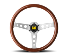 Carica l&#39;immagine nel visualizzatore di Gallery, Momo Indy Steering Wheel 350 mm - Magoany Wood/Brshd Spokes