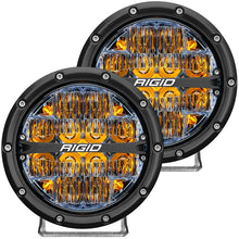 Laden Sie das Bild in den Galerie-Viewer, Rigid Industries 360-Series 6in LED Off-Road Drive Beam - Amber Backlight (Pair)