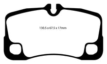 Cargar imagen en el visor de la galería, EBC 09-12 Porsche 911 (997) (Cast Iron Rotor only) 3.6 Carrera 2 Yellowstuff Rear Brake Pads