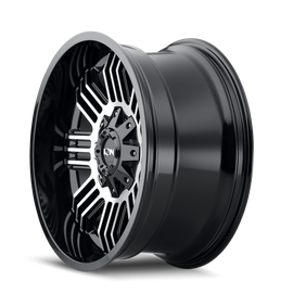 ION Type 144 20x9 / 8x180 BP / 18mm Offset / 124.1mm Hub Black/Machined Wheel