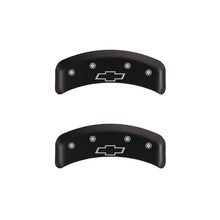 Load image into Gallery viewer, MGP 4 Caliper Covers Engraved Front &amp; Rear Bowtie Red finish silver ch